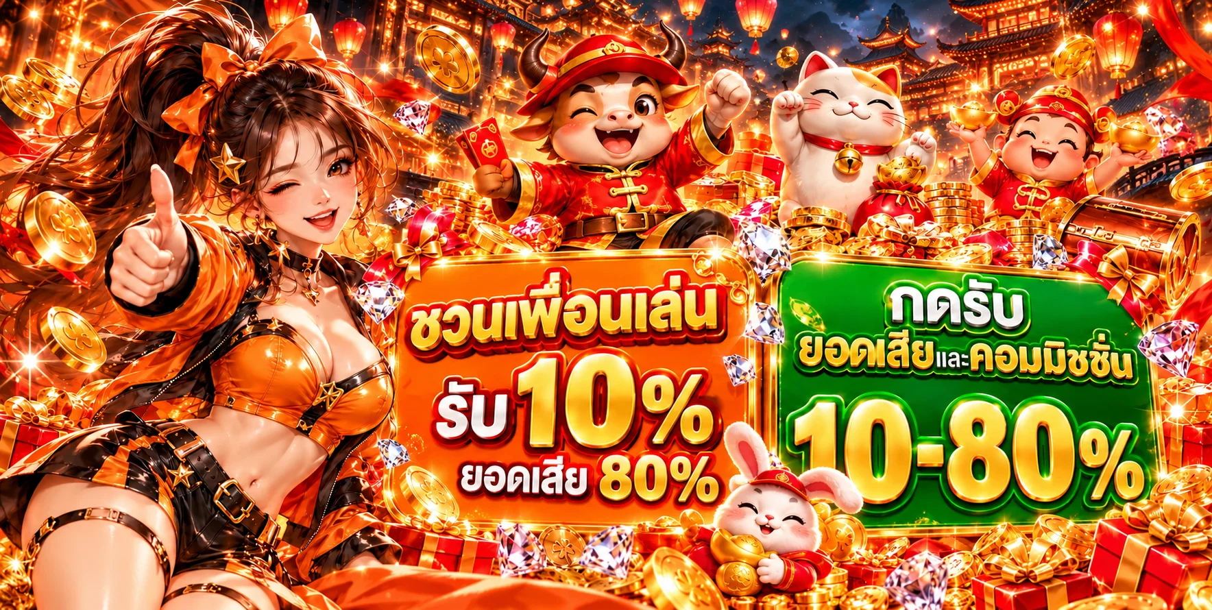 สล็อตออนไลน์ DED1000 พร้อมมาสคอต PG Soft และสิทธิแนะนำเพื่อน